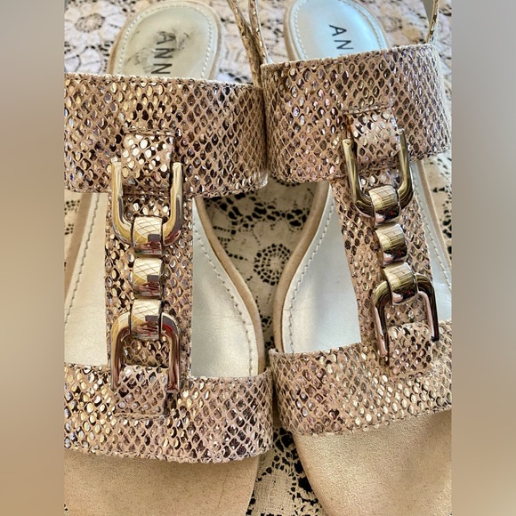 🔥Anne Klein Flex Snake Skin Wedge Sandal🔥 - Picture 2 of 15